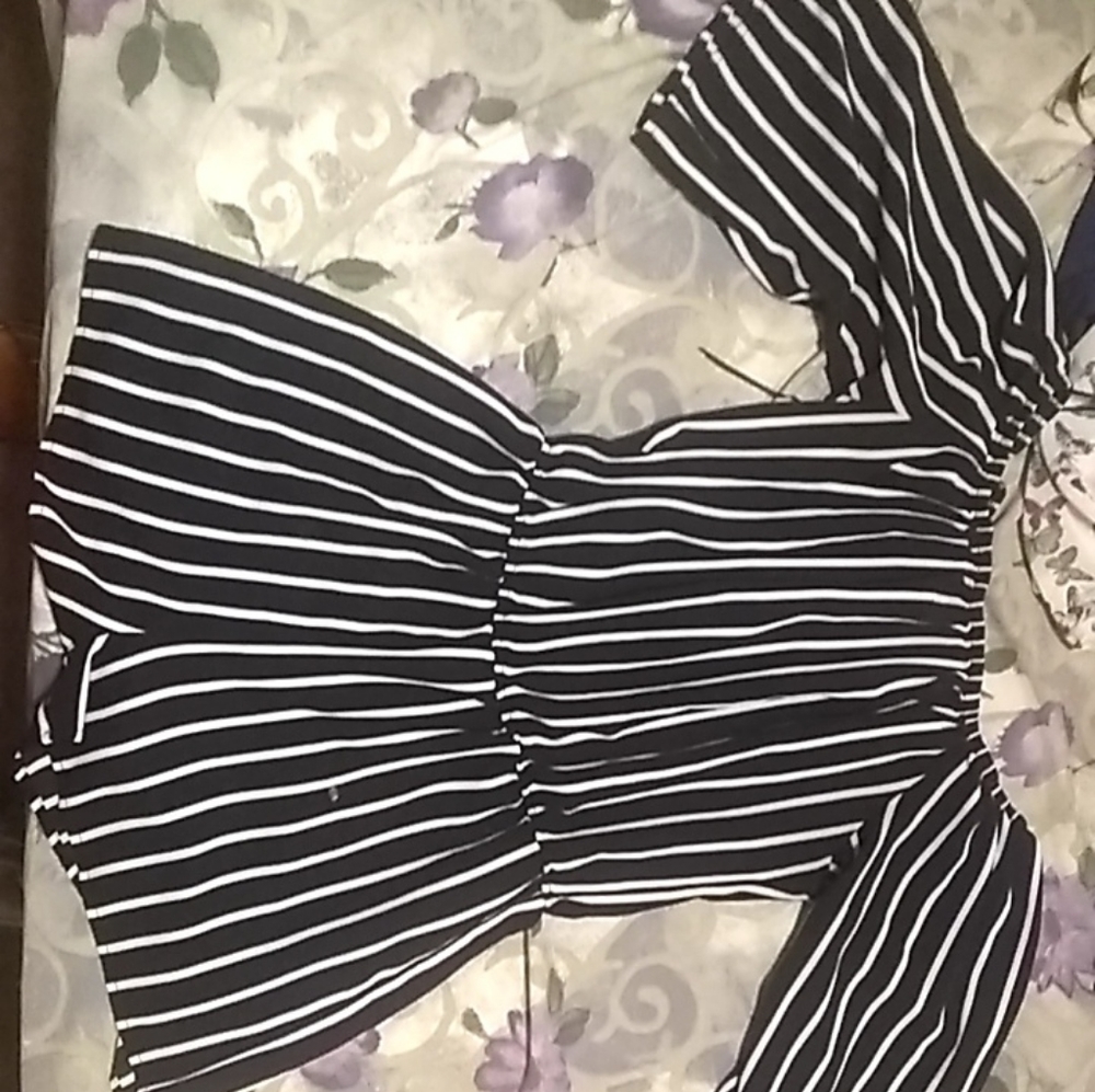 Striped romper